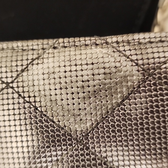 Chanel Matelasse Quilted CC Silver T Flap Wallet Leather Mesh + Entrupy COA - Picture 12 of 16